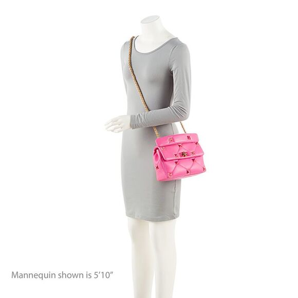 Valentino Calfskin Roman Stud Medium Shoulder Bag - Picture 5 of 12